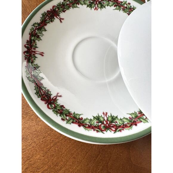 4 Christopher Radko Holiday Celebrations Saucer Plates Christmas Tree- GIFT SALE - Picture 9 of 16